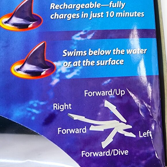 RADIO SHACK Radio Remote Control Shark-NEW in box- Kids Toys Pool Vintage - Picture 9 of 15
